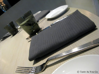 Table Setting at the Chef's Table at New York Central in New York, NY - Photo by Taste As You Go