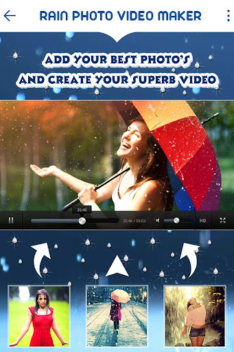 Rainy Photo Video Music Maker