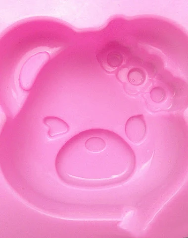 6-Bear Emoji Silicone Cake Mold 🐻. - 1