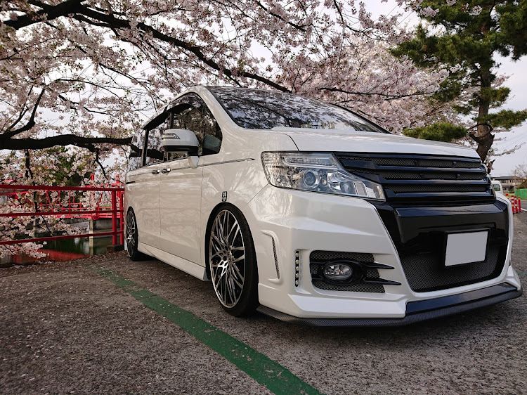 ステップワゴンのステップワゴンスパーダ・桜と愛車・桜とコラボ・桜に関するカスタム事例の投稿画像1枚目