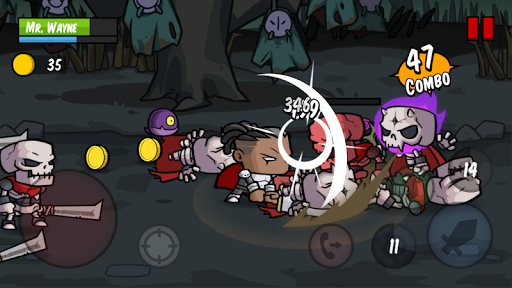 Chiến đấu với kẻ thù trong game Battle Hunger