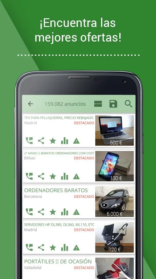  milanuncios: anuncios gratis: captura de pantalla 