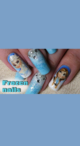 Elsa Nail Art