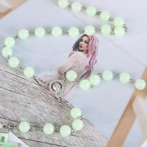 Title 3, Luminous rosary cross necklace