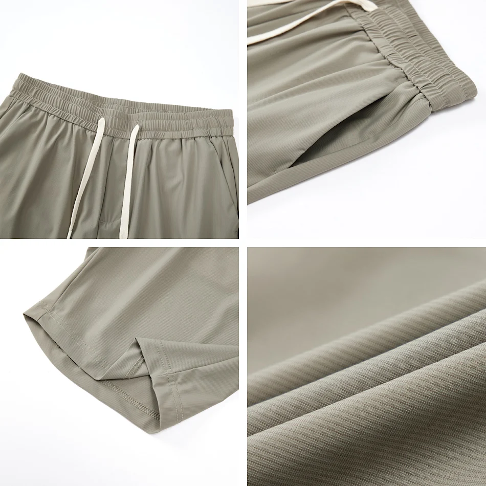 Shorts casuais soltos e frescos Calças retas com cinco bolsos Conforto e estilo para o verão Perfeitas para um visual descontraído e moderno.