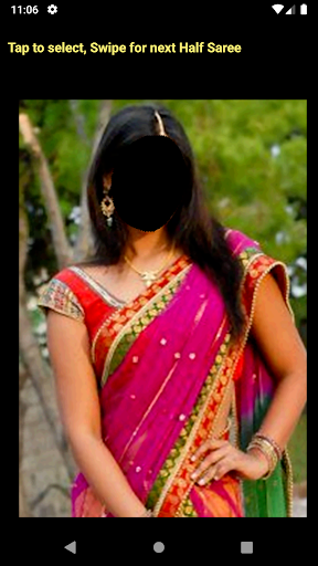 Half Saree Trial Room
