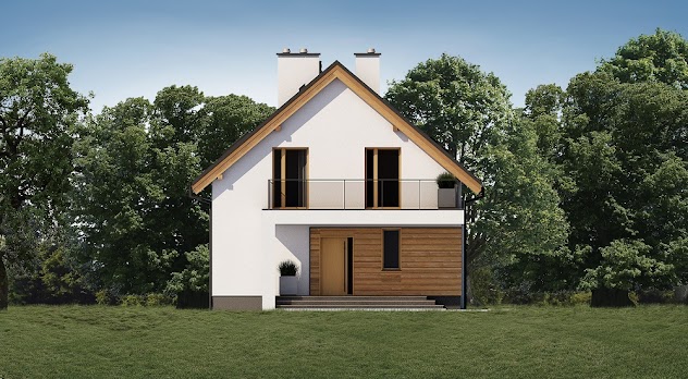 Elewacja nr 1 projektu domu Kos 2