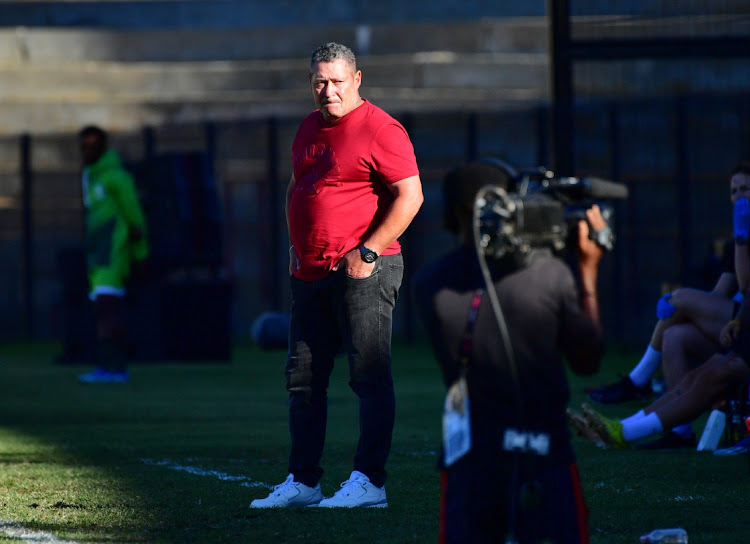 Steven Barker (Head Coach) of Stellenbosch FC during the Nedbank Cup, quarterfinal match between Stellenbosch FC and SuperSport United at Danie Craven Stadium.