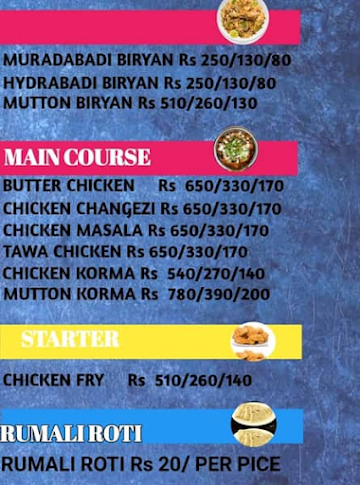 Special Hydrabadi & Muradabadi King Biryani menu 