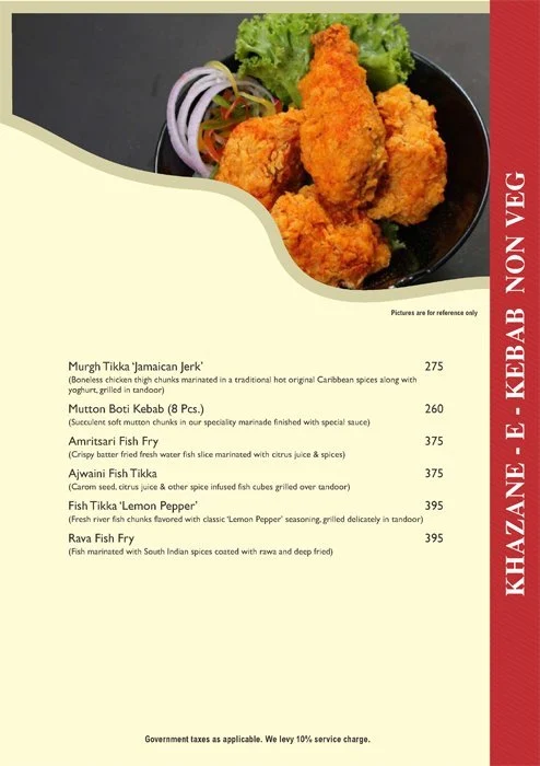 Pind Balluchi menu 