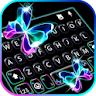 Neon Butterfly Keyboard Backgr icon