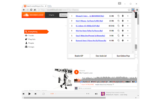 Audio Downloader Prime Chrome Extension Plugin Addon Download For Google Chrome Browser