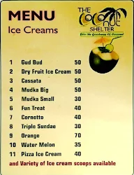 The Coconut Shelter menu 2