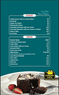 Cinema Cafe menu 2