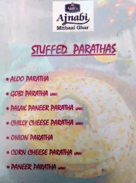 Ajnabi Mithai Ghar menu 2