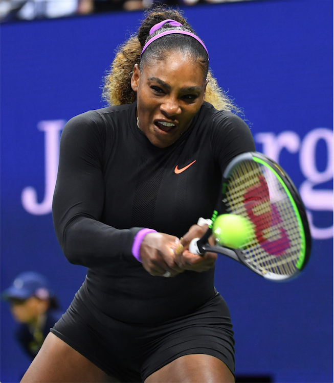 Serena Williams in action during the US Open