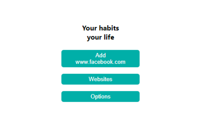 Habit aware chrome extension