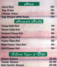 Khalsa Ji Kitchen menu 1