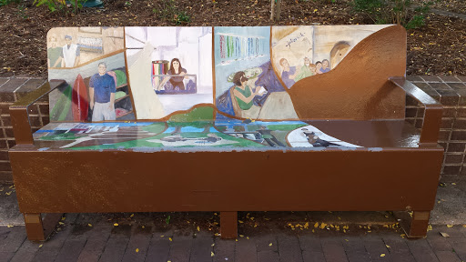 Downtown Life Art Bench