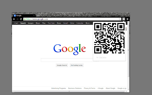 QR-URL chrome extension