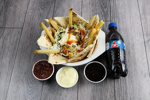 Open Chicken Shawarma + Khubus + Thumsup [250 Ml]