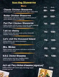 Joys Kitchen Shawarma and Momos Corner menu 2