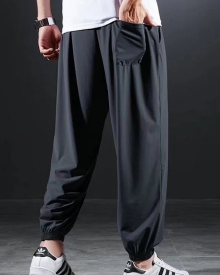 Summer Quick-drying Ice Silk Casual Pants Men's Ultra-thi... - 3