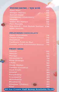 Magic Flavours menu 1