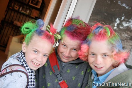 funny and wacky hairstyle