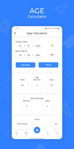 Screenshot EMI Calculator - GST, SIP, Age