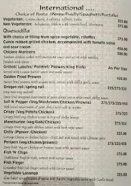 Salcete Beach Resort menu 3