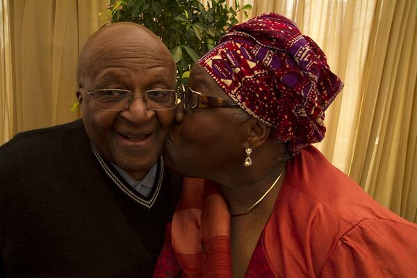 Desmond Tutu and his wife Leah. File image.