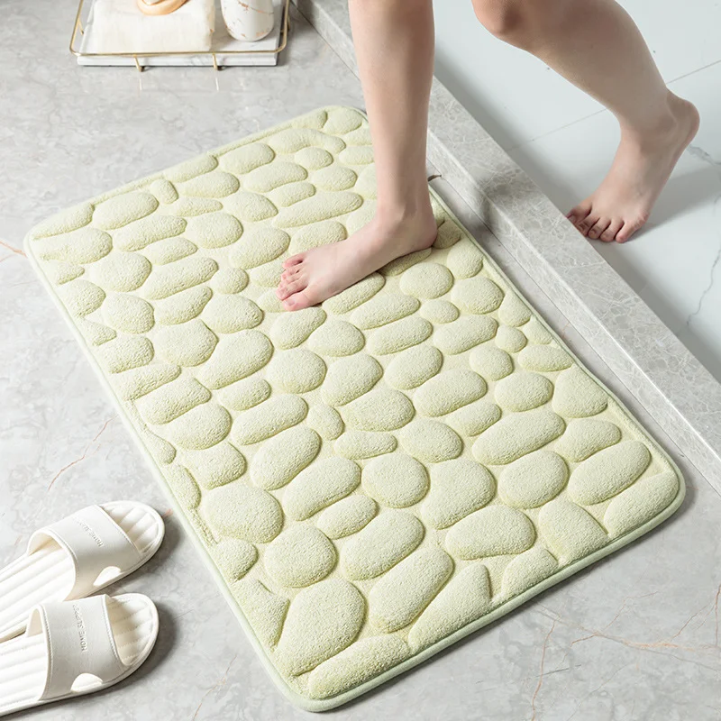 Title 8, Tappeto da bagno in pietra Pebble, antiscivolo,...
