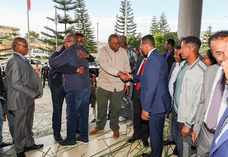 Former President Uhuru Kenyatta together with the African Union High-Level Panel on December 29,2022 launched the African Union’s Monitoring, Verification and Compliance Mission (AU-MVCM) in Mekele, Ethiopia.