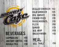 Highway Cafe menu 1