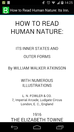 How to Read Human Nature