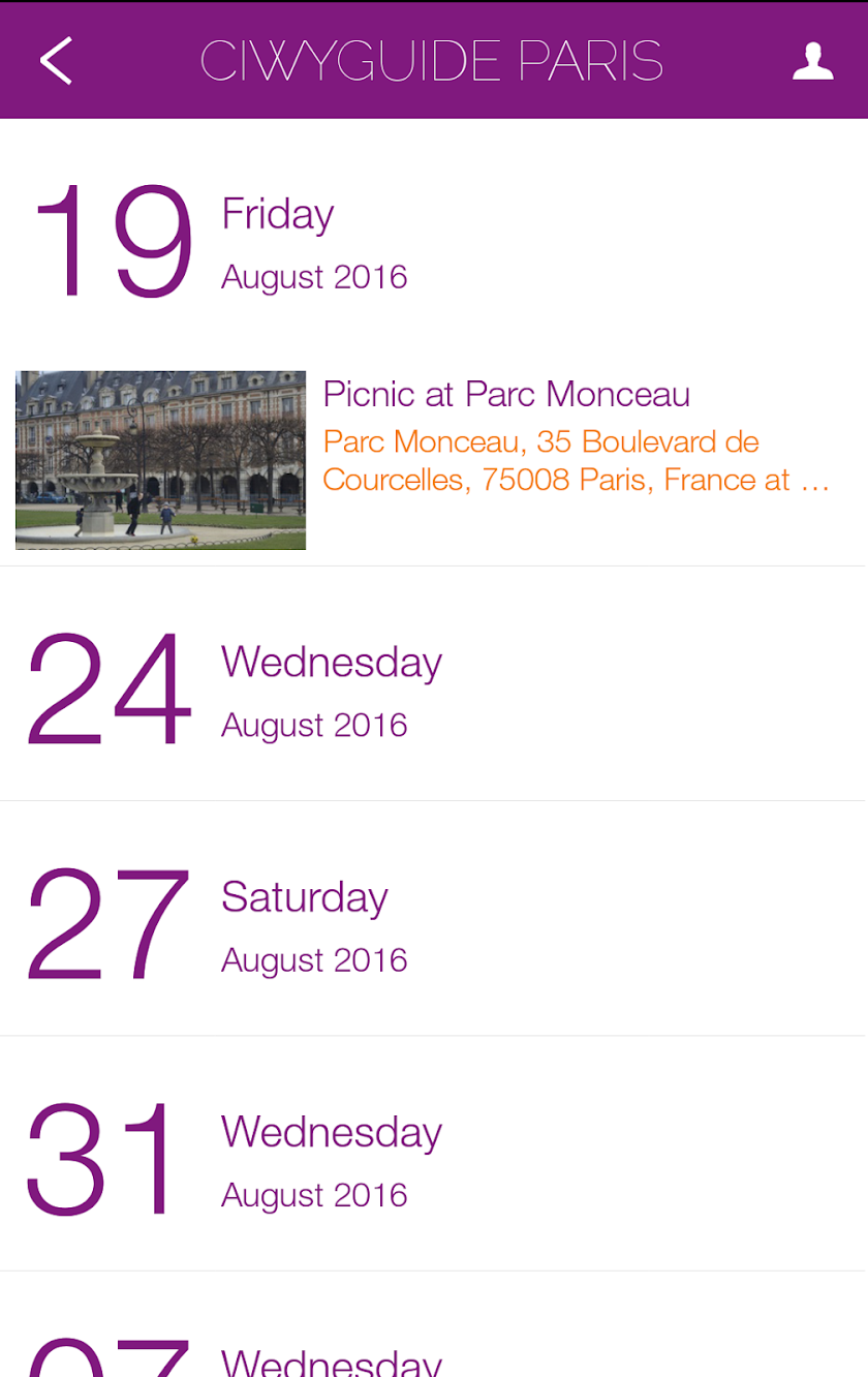 CIWYGUIDE Paris Screen 3