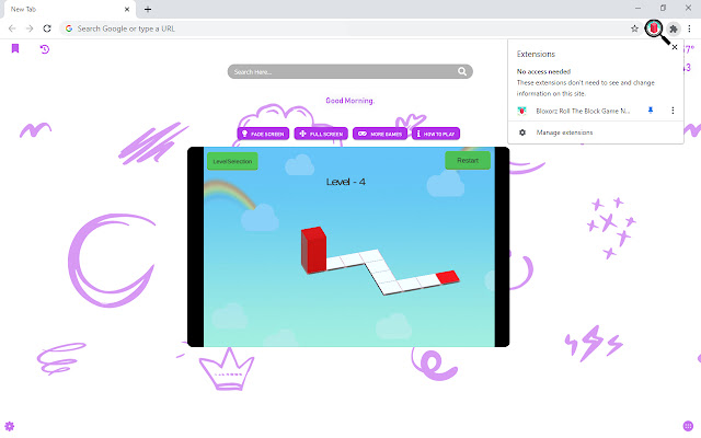 Bloxorz Roll The Block Game New Tab
