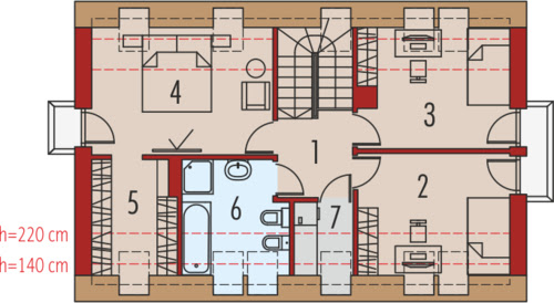 E11 MULTI-COMFORT - Rzut poddasza