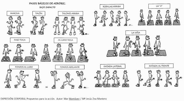 Educación Física Ies Pablo Picasso Sevilla Pasos De Aeróbic