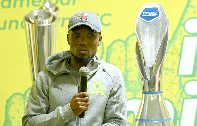 Teko Modise during a Mamelodi Sundowns live limitless youth internship programme event at Chloorkop on June 15 2022.