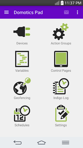 Domotics Pad Indigo Client
