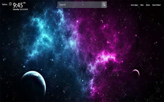 Galaxy Wallpapers Theme New Tab