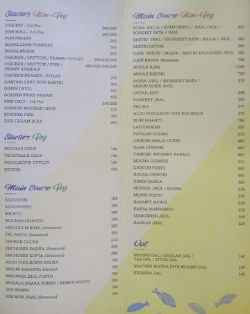 Bijoli Grill menu 