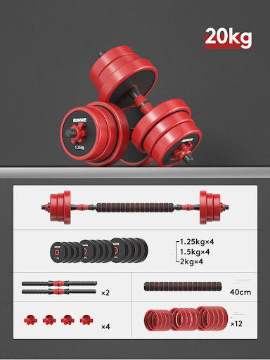 Title 1, Mens Home Electroplating Pure Iron Barbell Set...