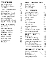 Hungerz Hub menu 1