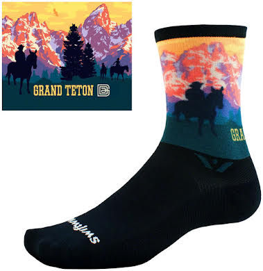 Swiftwick Vision Six Impression National Park Socks - 6 inch Grand Teton alternate image 0