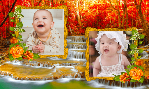 Beautiful Garden Dual Photo Frame Application