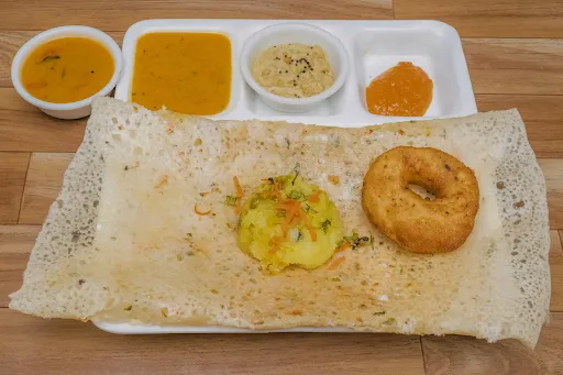 Rawa Masala Dosa + Single Vada