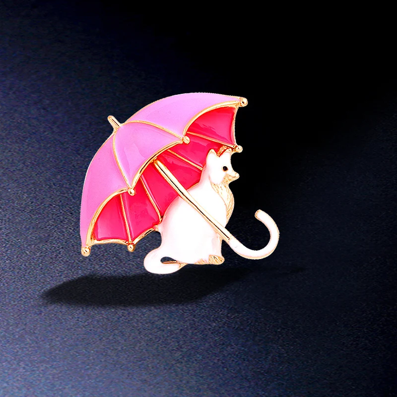 Japanese style cartoon cute cat badge, white cat brooch pin for umbrella and bag decoration, fashionable couple's person